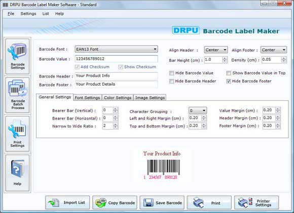 Professional Barcode 6.0.1.5 screenshot