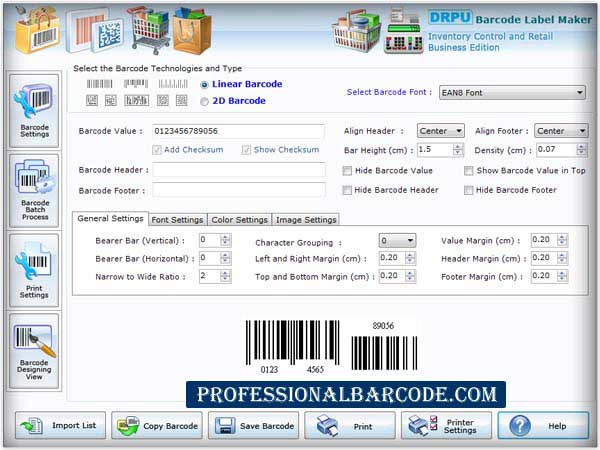Retail Barcode Label Generator
