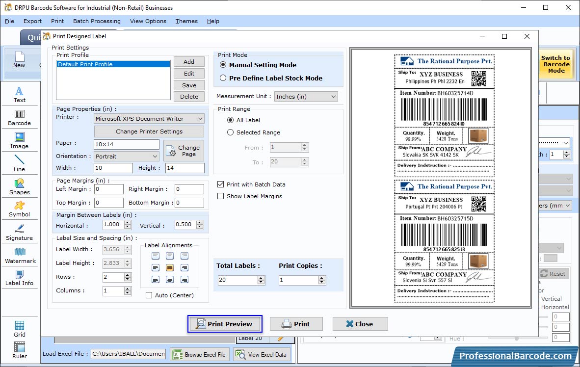 Barcode Label Maker – Mac Screenshot Barcode Label Maker – Mac Screenshot