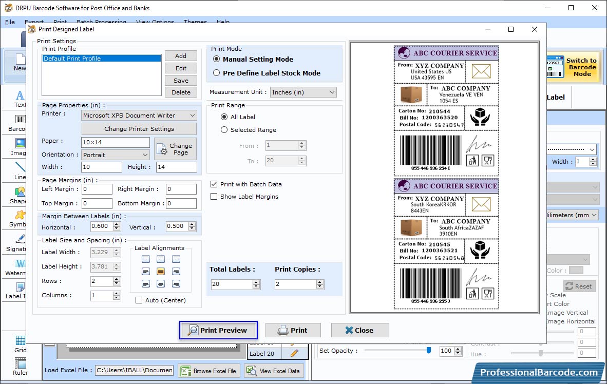 Barcode Label Maker – Mac Screenshot