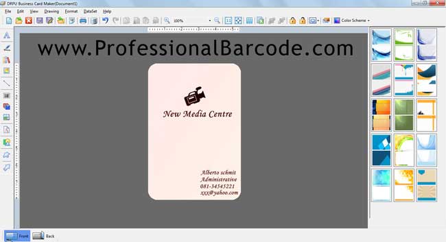Professional Business Card Maker screenshot